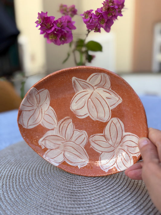 Handmade Sushi Serving Set | Ceramic Sushi Plate and Sauce Bowl | Stoneware Sushi Dish | Tapas Serving Set