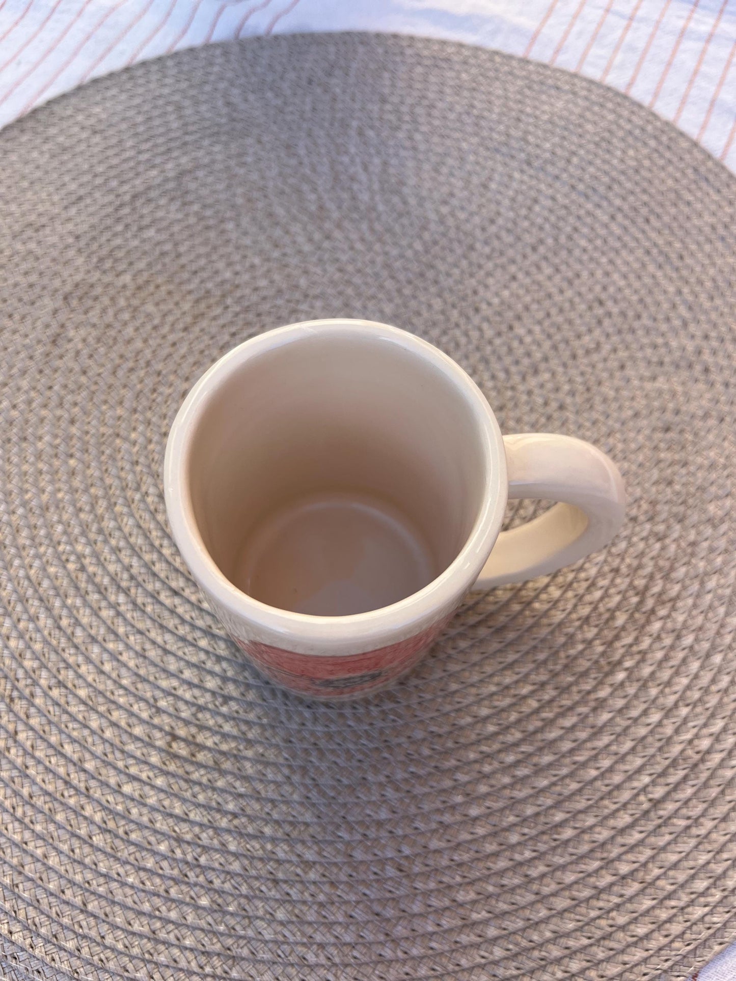 Handmade Ceramic Mug with Flower Design, Poppy Coffee Cup, Tea Cup