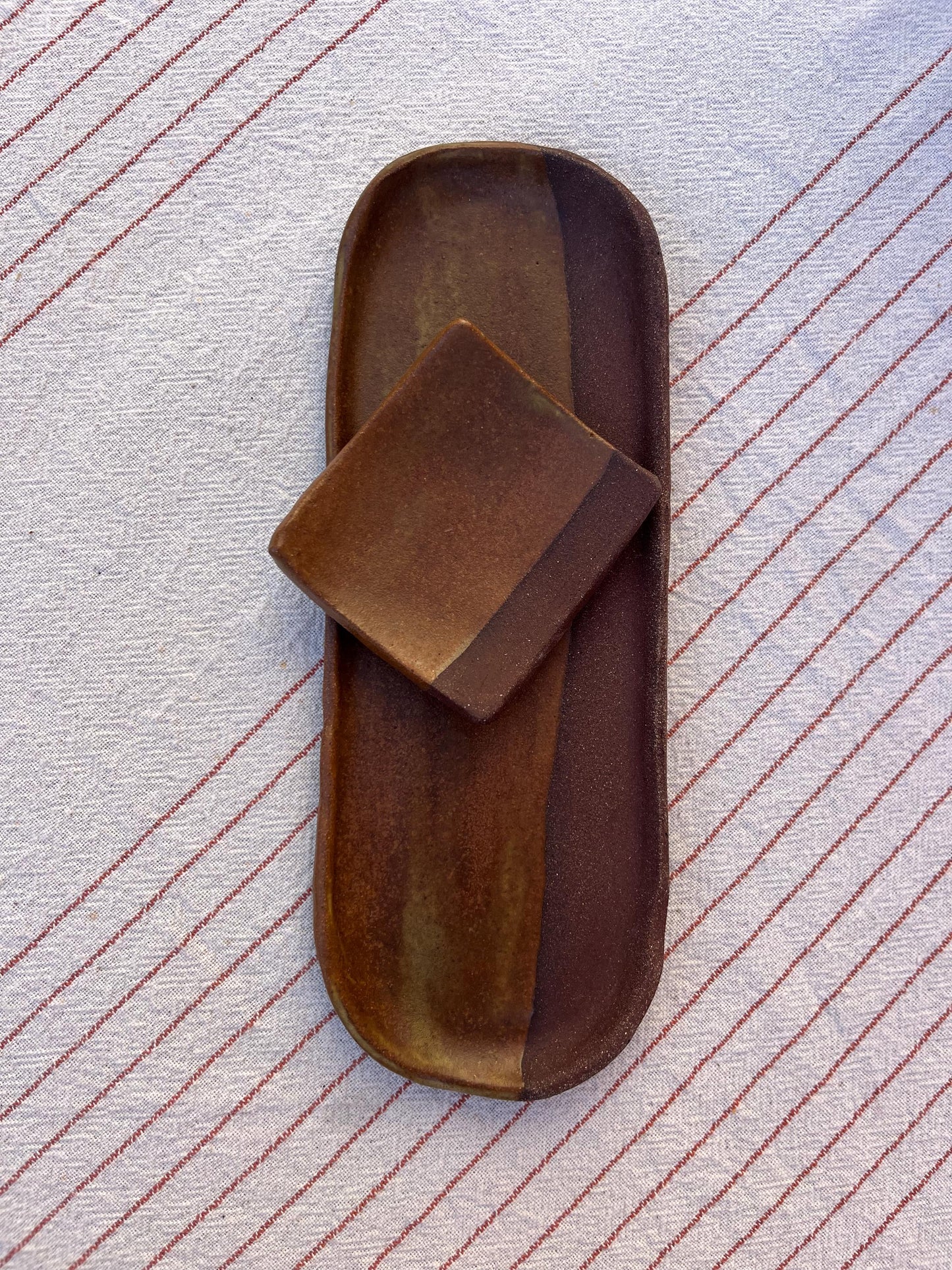 Handmade Ceramic Sushi Set | Sushi Plate & Sauce Dish